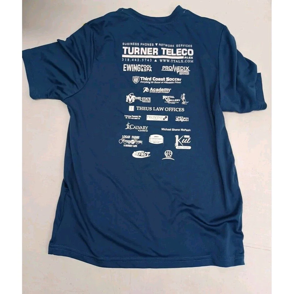 Joma Ford Hixson Sponsors Has It Crew Neck T-Shirt Blue Youth M  (8)